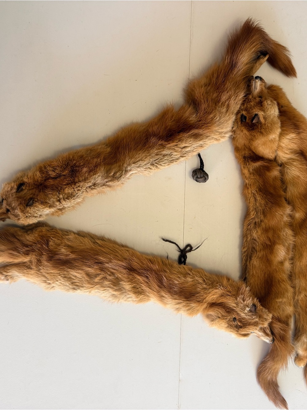 Vintage Red Fox stole wrap